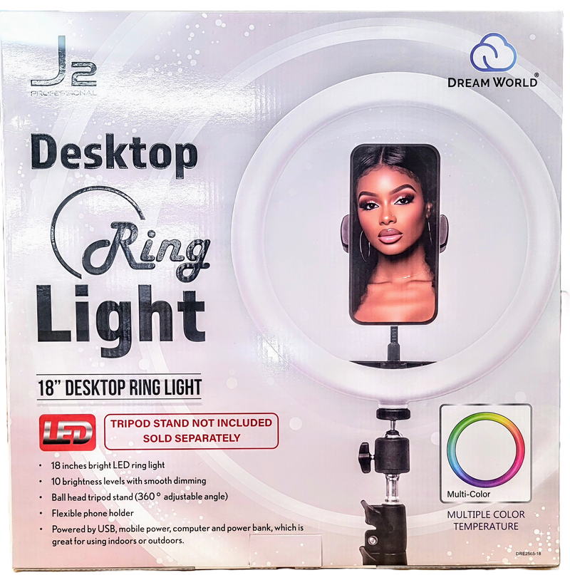 J2 PROFESSIONAL 18" Desktop Ring Light