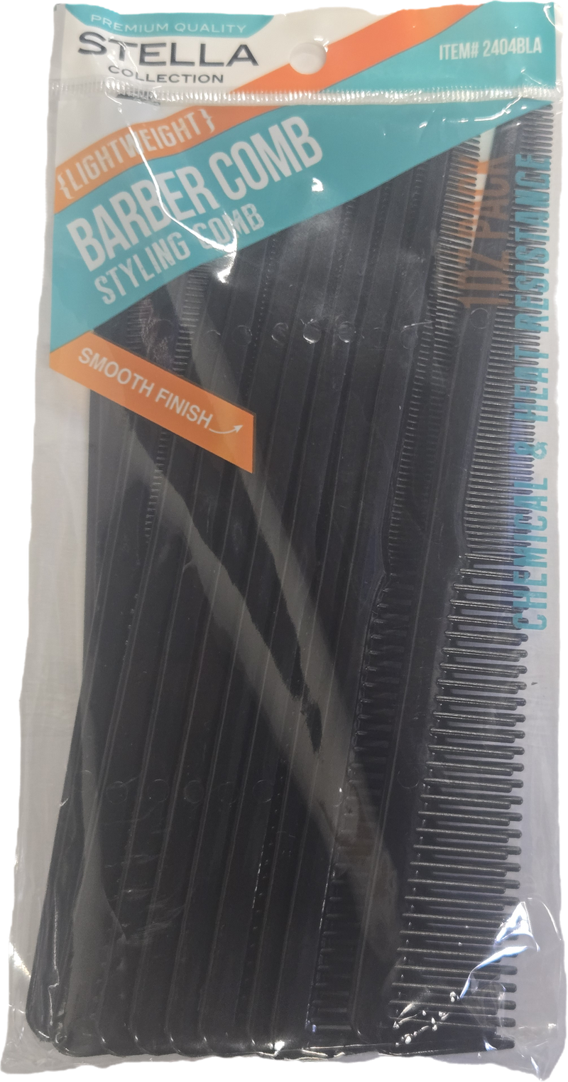 Stella Collection Clipper Styling Comb 1 Dozen Pack