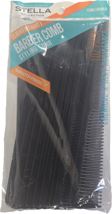 Stella Collection Clipper Styling Comb 1 Dozen Pack