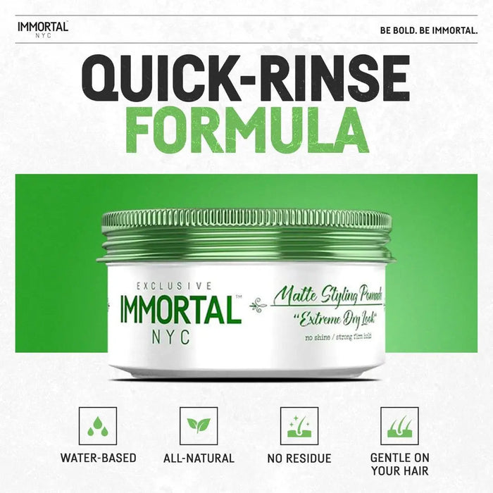 Immortal NYC Matte Styling Pomade "Extreme Dry Look"