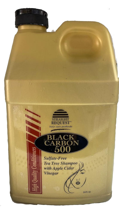 STRAIGHT REQUEST Black Carbon 500 Sulfate-Free Shampoo