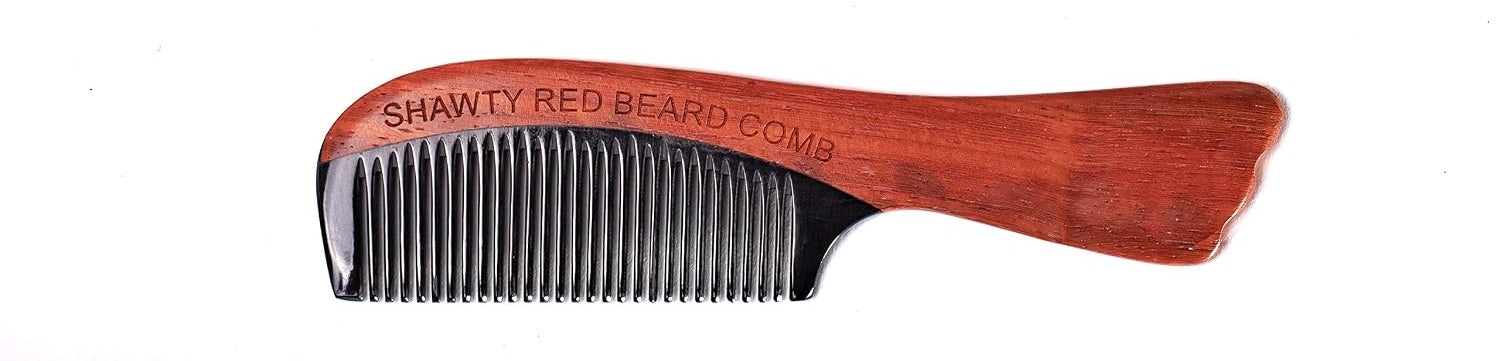 Shawty Red Hardwood Beard Comb