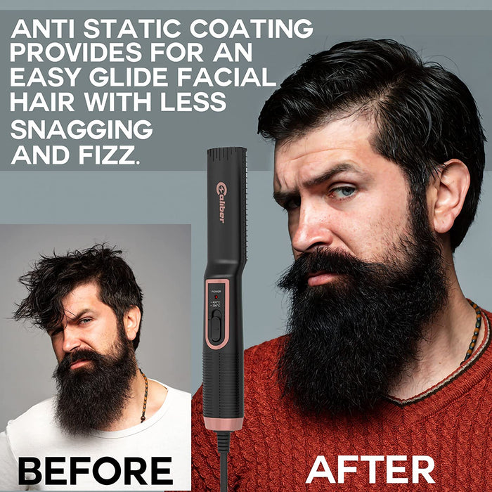 ACOG 3-in-1 Beard Straightener  Brush