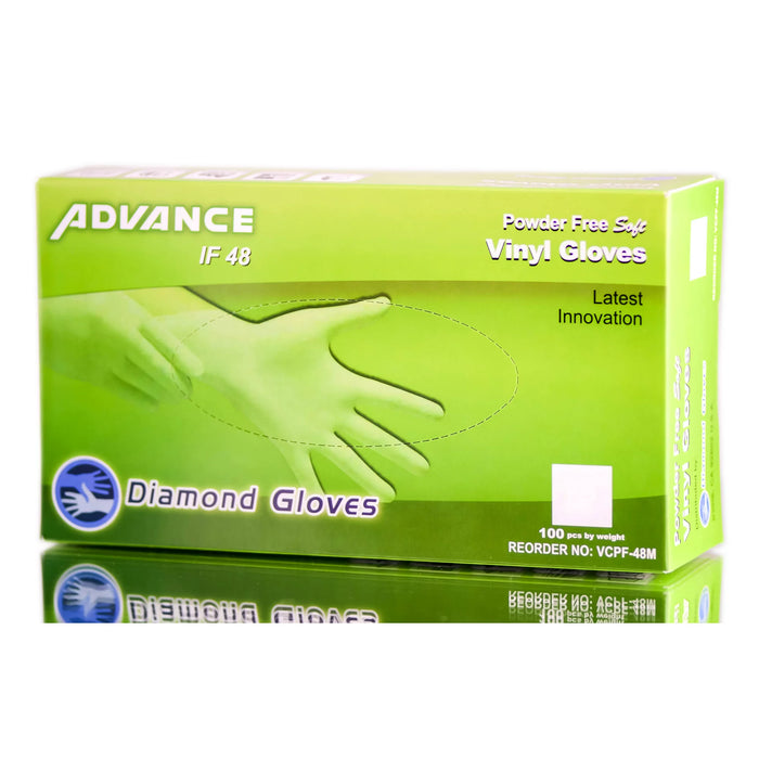 Advance Diamond Powder-Free Vinyl Gloves