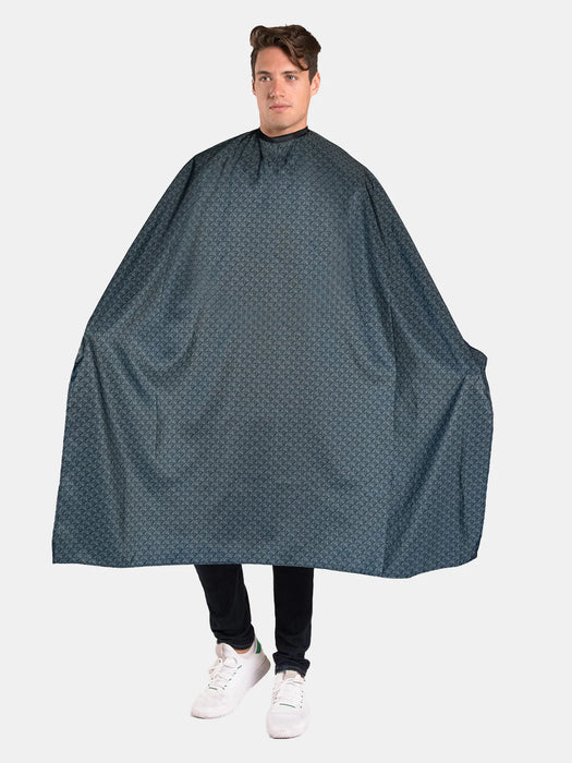 BETTY DAIN Diamond Grid Barber Cape