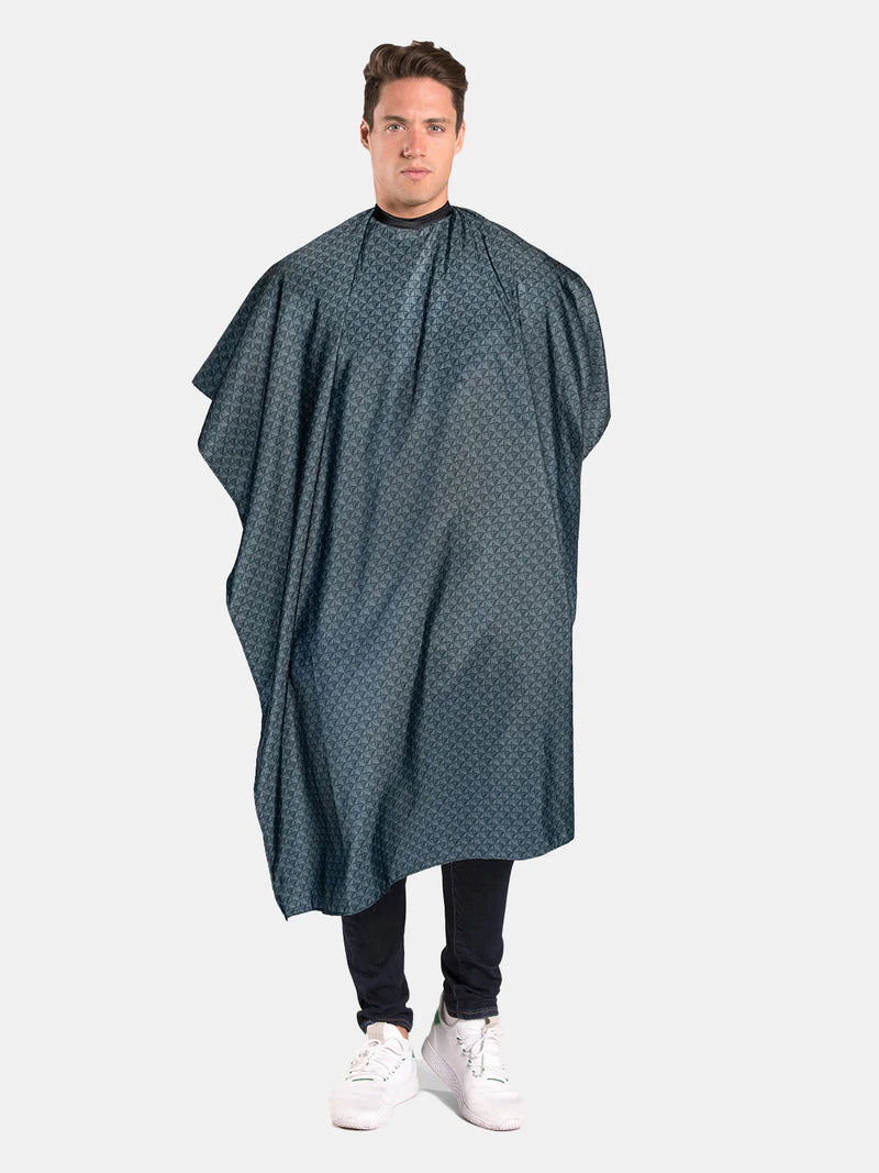 BETTY DAIN Diamond Grid Barber Cape