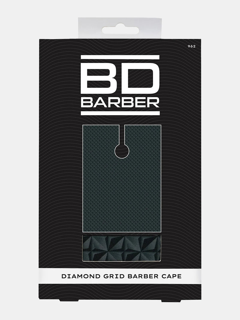 BETTY DAIN Diamond Grid Barber Cape
