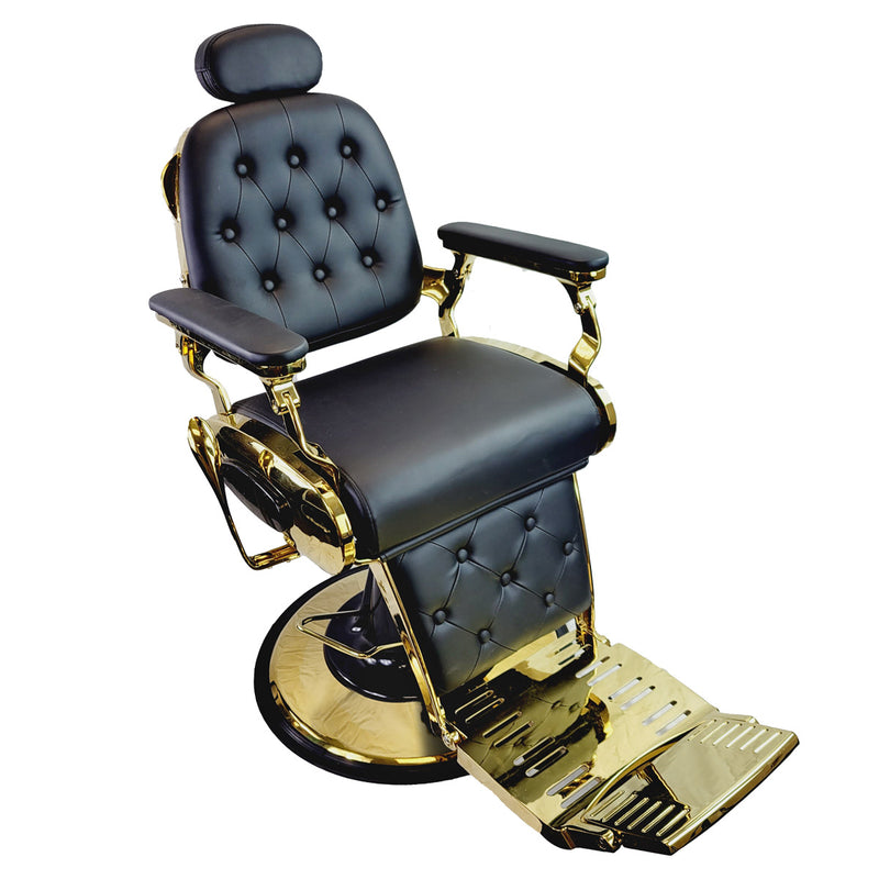 BURKA Barber Chair Black + Gold