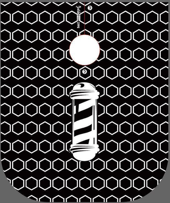 Barberpro Cape - Barbershop Black/White Hexagon #11