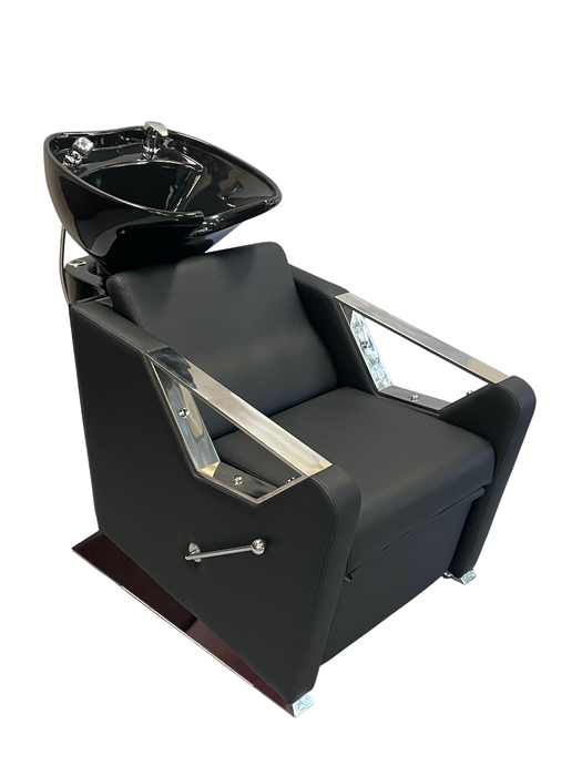 CAMELLA Shampoo Bowl + Chair Black