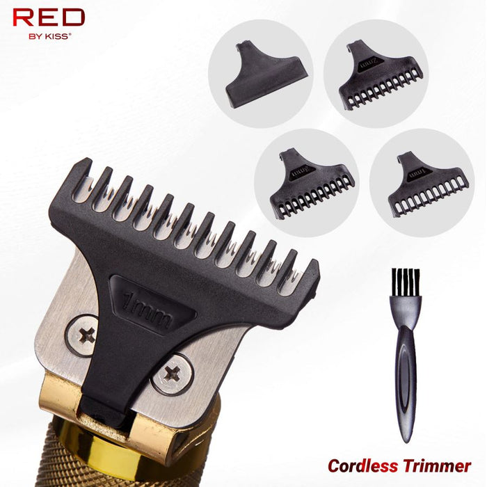 RED by Kiss Cordless Trimmer with Precision Blade Gold
