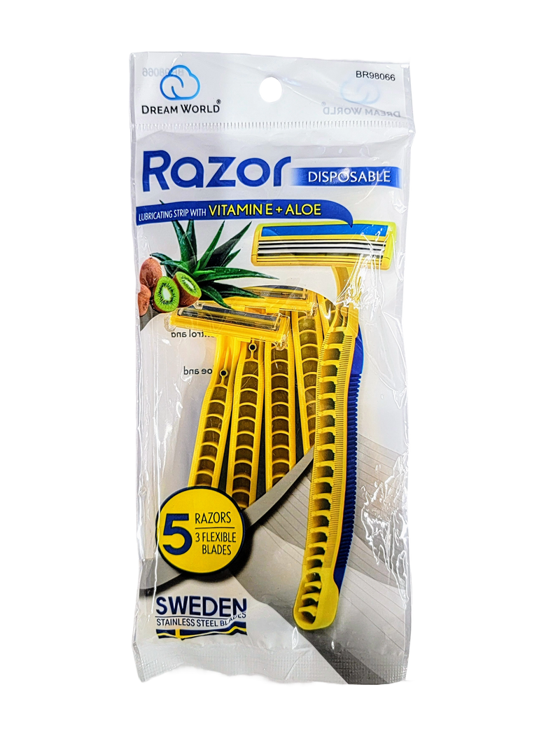 DREAM WORLD Disposable Razor (5pk)