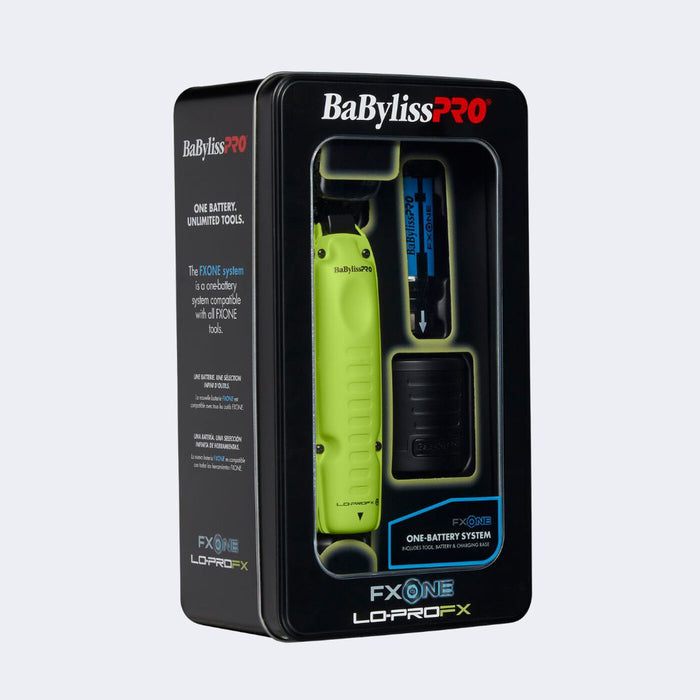 BaBylissPRO® FXONE™ Lo-ProFX Limited Edition Neon Yellow Trimmer (Kit Includes Charging Base & Battery)