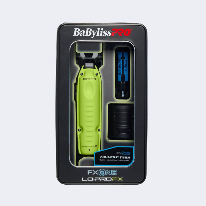 BaBylissPRO® FXONE™ Lo-ProFX Limited Edition Neon Yellow Trimmer (Kit Includes Charging Base & Battery)