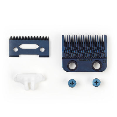 BaBylissPRO Blue Titanium Metal-Injection Molded Precision Fade Blade (FX8027BL)