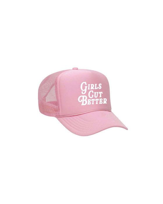 Girls Cut Better Trucker - Pink/White
