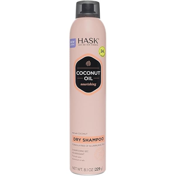 HASK Nourishing Aluminum-Free Dry Shampoo with Monoi Coconut, 8.1oz