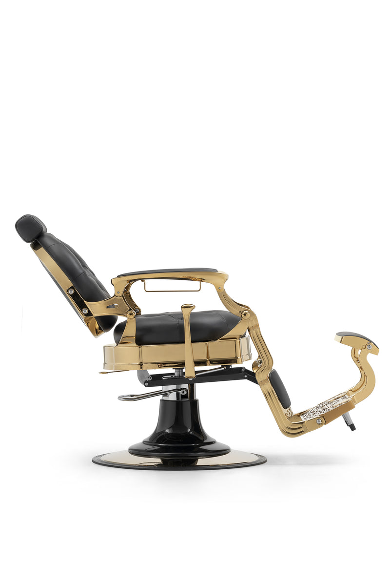 KING Barber Chair Black + Gold