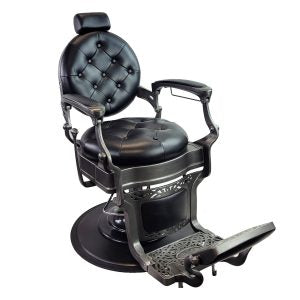 KING Barber Chair Black + Patina