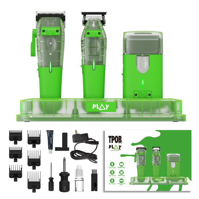 PLAY MINI Transparent GREEN Bundle with Stand