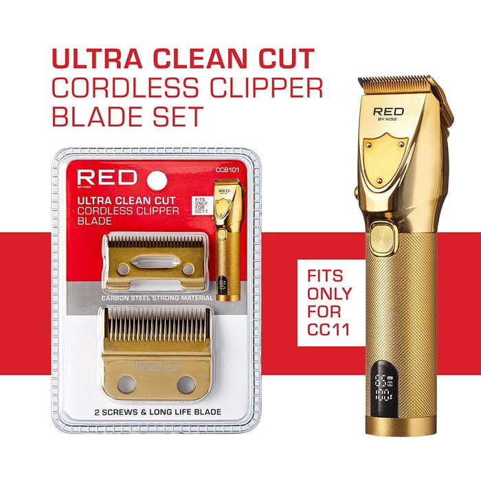 RED BY KISS Ultra Cleancut Cordless Clipper Replacement Blade Set