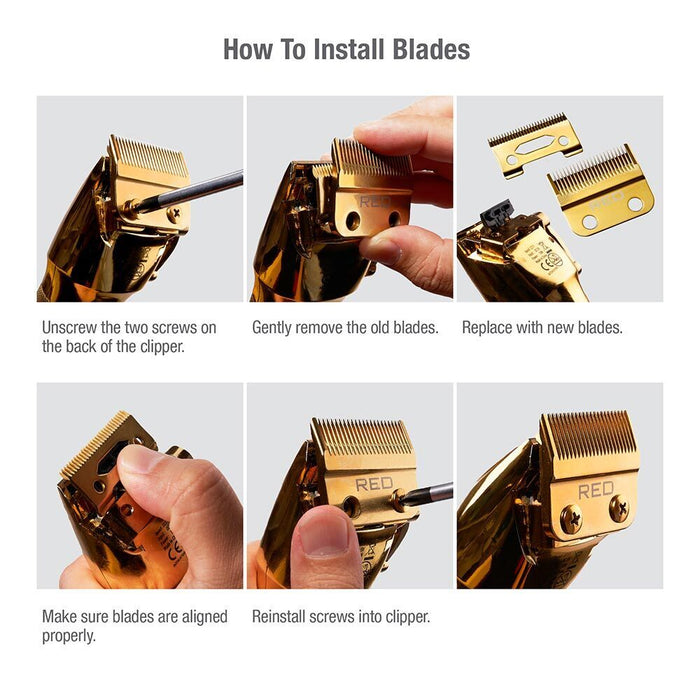 RED BY KISS Ultra Cleancut Cordless Clipper Replacement Blade Set