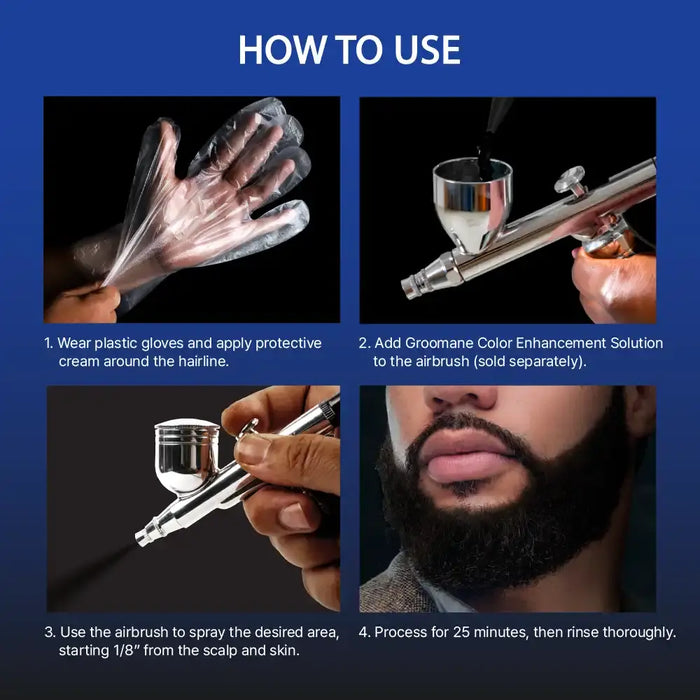 RED PRO Groomane Beard & Lineup Color Black