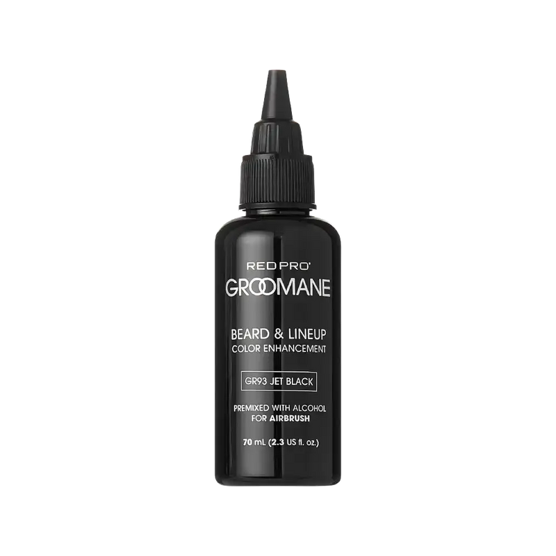 RED PRO Groomane Beard & Lineup Color Jet Black