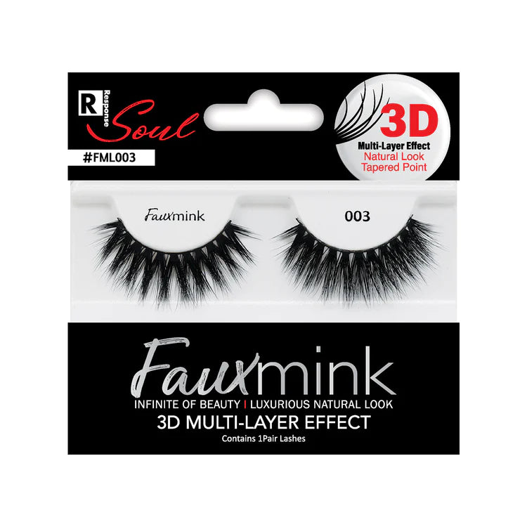 RESPONSE SOUL 3D Multi-Layer Effect Faux Mink Lashes 003