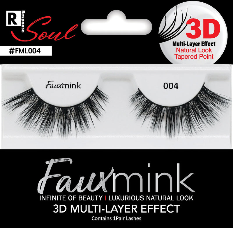 RESPONSE SOUL 3D Multi-Layer Effect Faux Mink Lashes 004