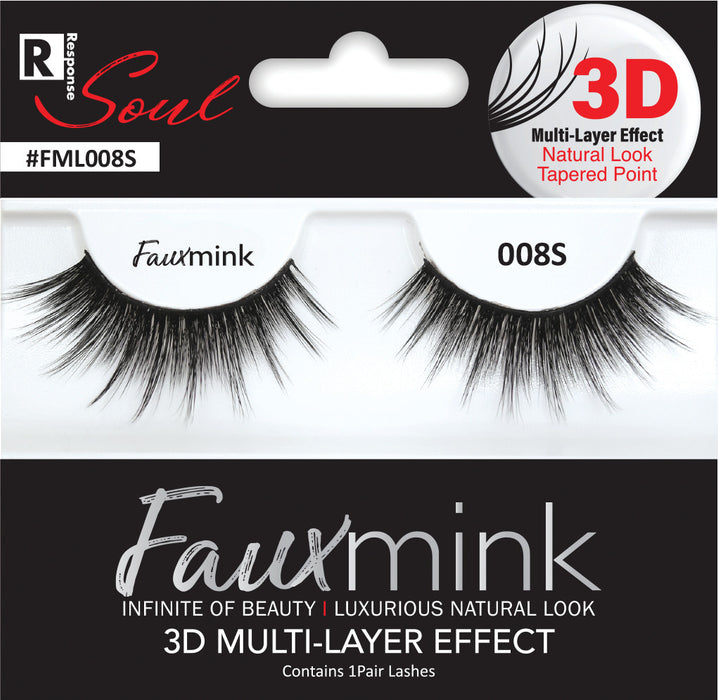 RESPONSE SOUL 3D Multi-Layer Effect Faux Mink Lashes 008S