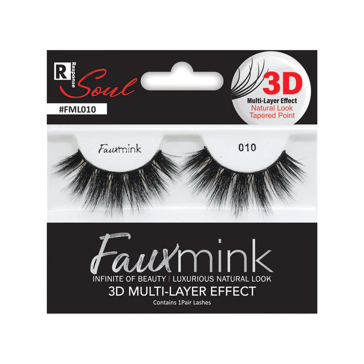 RESPONSE SOUL 3D Multi-Layer Effect Faux Mink Lashes 010