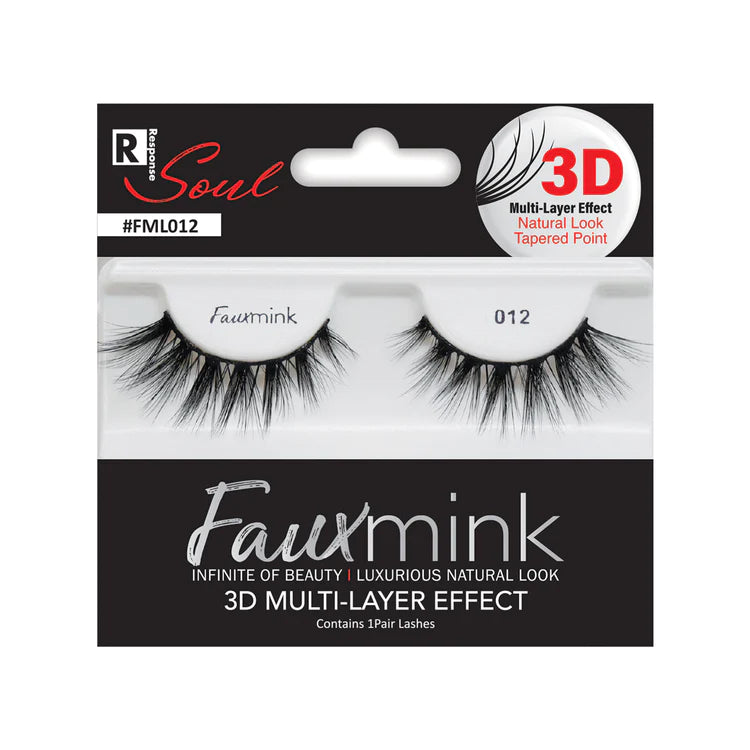 RESPONSE SOUL 3D Multi-Layer Effect Faux Mink Lashes 012