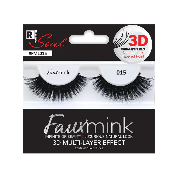 RESPONSE SOUL 3D Multi-Layer Effect Faux Mink Lashes 015
