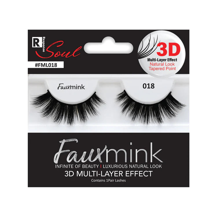 RESPONSE SOUL 3D Multi-Layer Effect Faux Mink Lashes 018