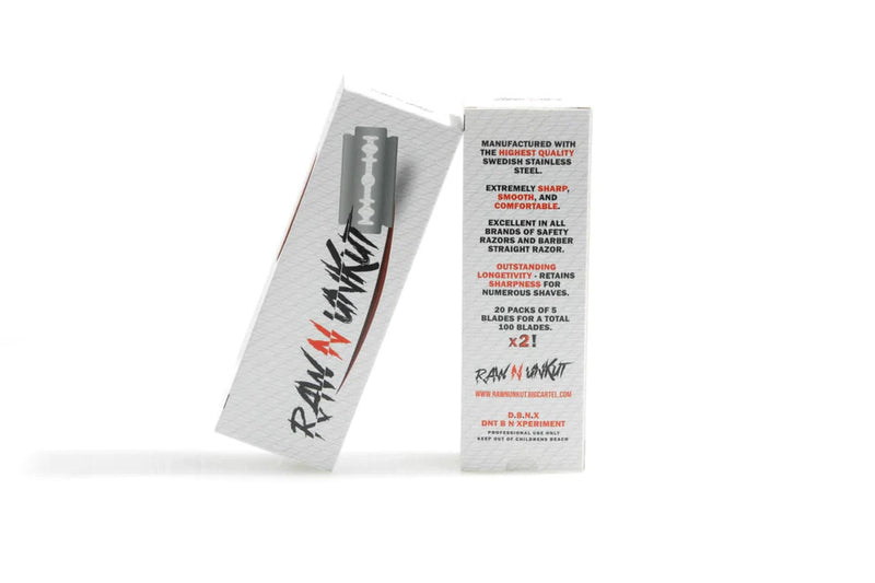 RAW N UNKUT Double Edge Stainless Steel Razor Blades
