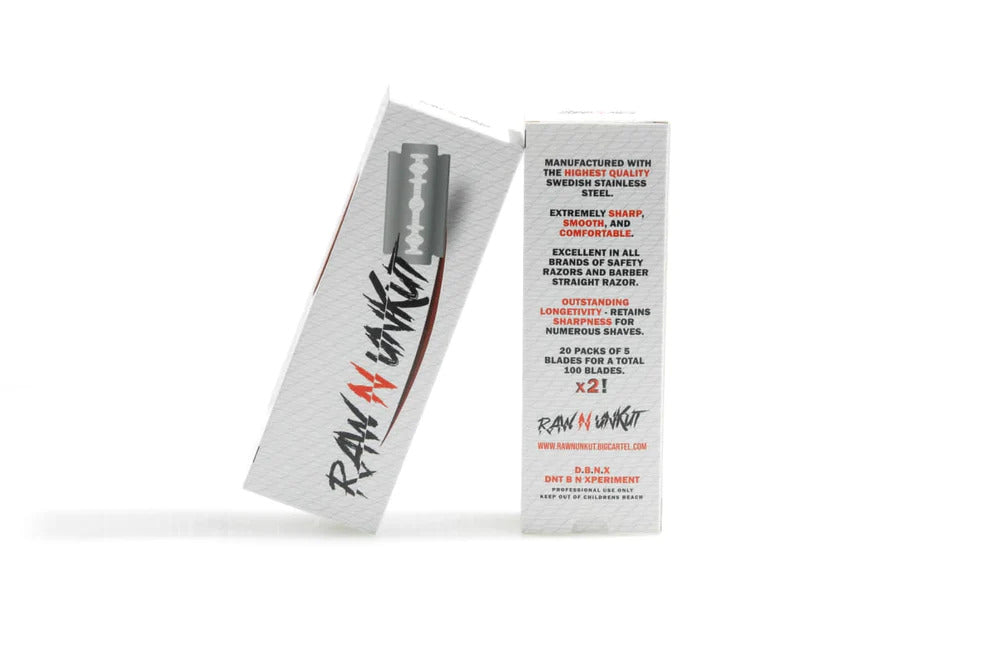 RAW N UNKUT Double Edge Stainless Steel Razor Blades — My Supply Guy