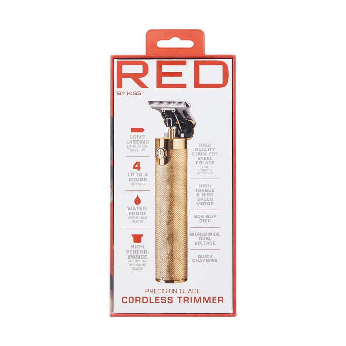 RED by Kiss Cordless Trimmer with Precision Blade Gold