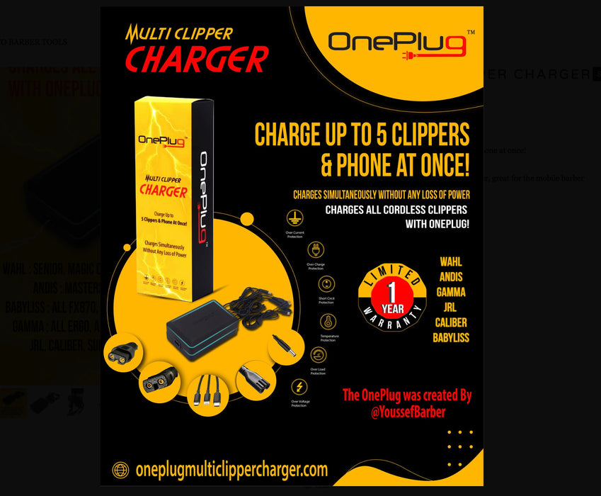 One Plug Multi-Clipper Charger