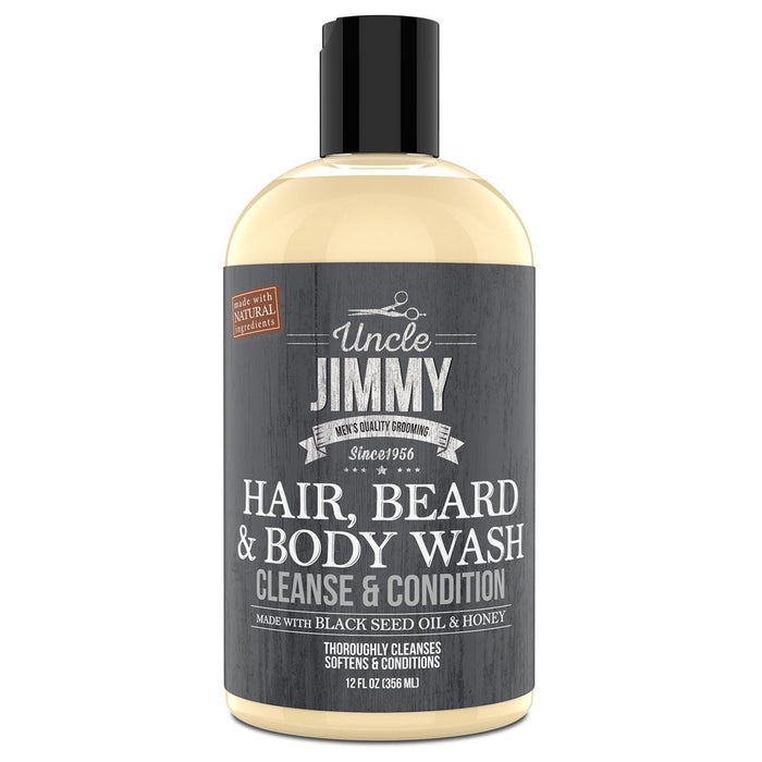 UNCLE JIMMY HAIR, BEARD & BODY WASH 12OZ
