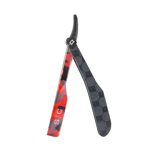StyleCraft X Deluxe Line Camo Straight Edge Razor Tool (SCDL804R)