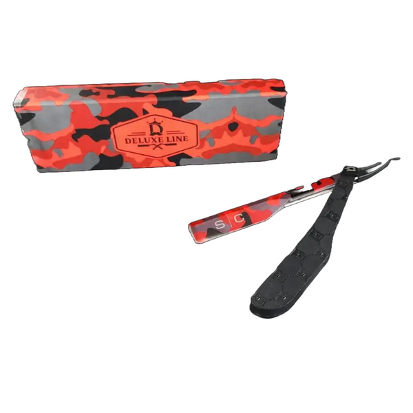 StyleCraft X Deluxe Line Camo Straight Edge Razor Tool (SCDL804R)