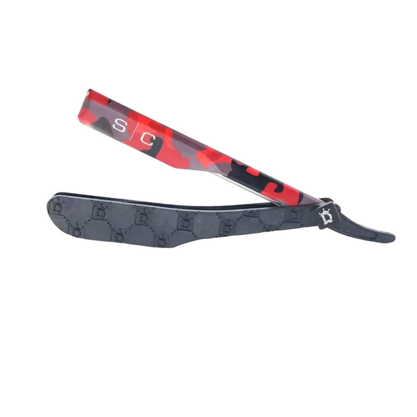 StyleCraft X Deluxe Line Camo Straight Edge Razor Tool (SCDL804R)