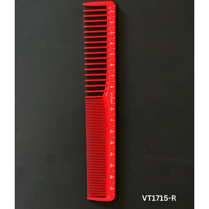 Vincent Professional Red Ceramic Comb Kenny Duncan Collection VT1715-R