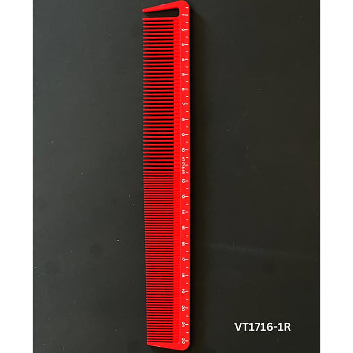 Vincent Professional Red Ceramic Comb Kenny Duncan Collection VT1716-1R