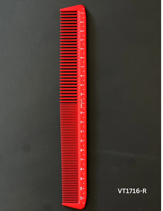 Vincent Professional Red Ceramic Comb Kenny Duncan Collection VT1716-R