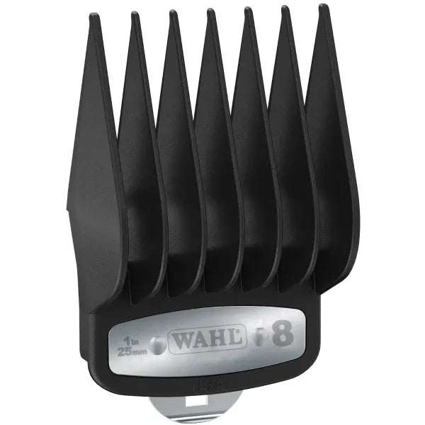 WAHL 8 Pack Premium Guides with Organizer - Black