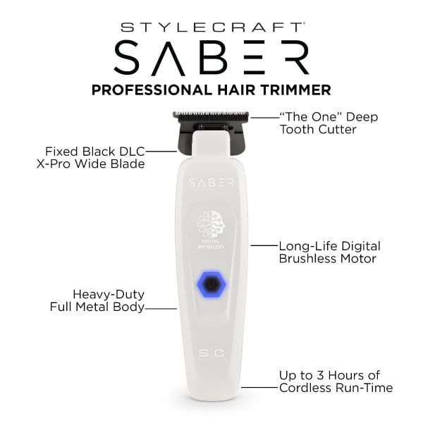 Saber Professional Hair Trimmer with Digital Brushless Motor