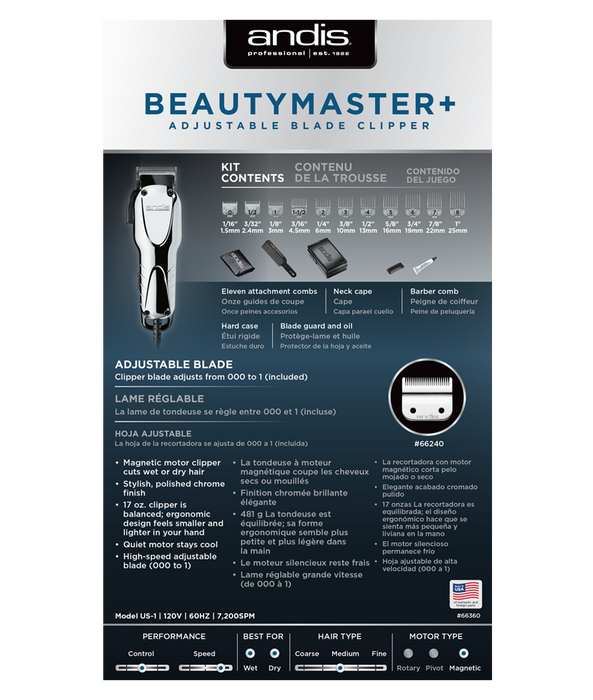 Andis Beauty Master+ Clipper