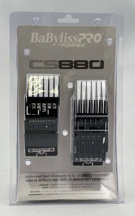 BaByliss Professional CS880 Replacement Comb Attachments - 8pc.